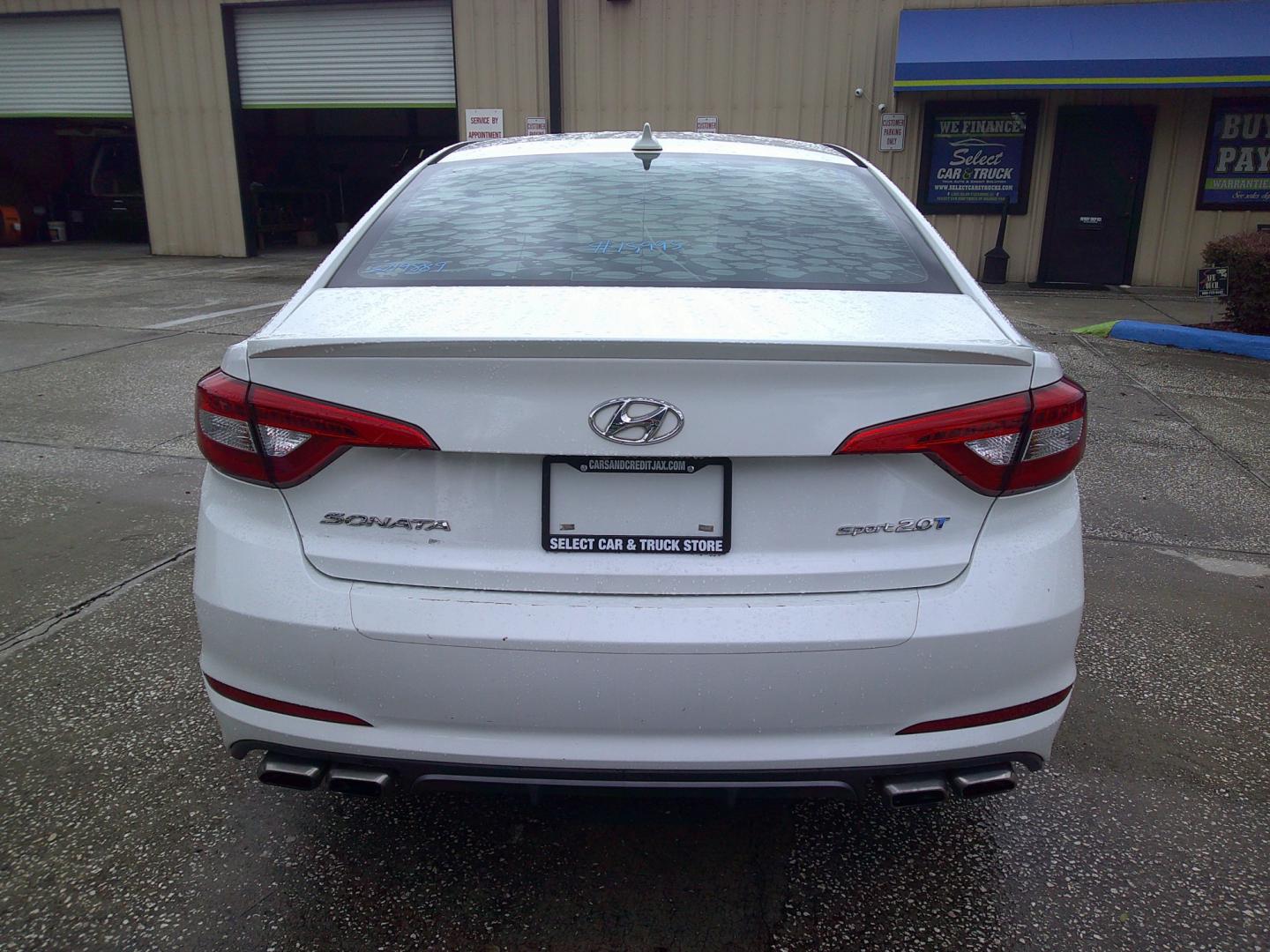 2015 WHITE HYUNDAI SONATA SPORT 2.0T; L (5NPE34AB5FH) , located at 390 Hansen Avenue, Orange Park, FL, 32065, (904) 276-7933, 30.130497, -81.787529 - Photo#3